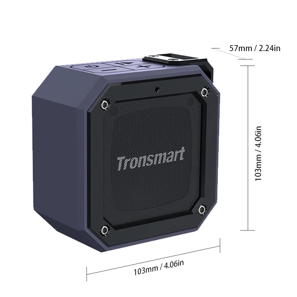 Tronsmart Bluetooth динамик элемент паз(Force Mini) Портативный BT4.2 динамик IPX7 водонепроницаемый TWS стерео звук беспроводной динамик