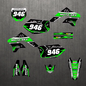 

Motorcycle stickers custom complete tool graphics background decal sticker quantity luster for the team KXF450 2006 2007 2008