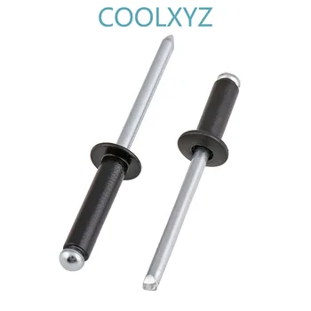 

black pull nail open aluminum core rivet decoration nail pull rivet M2.4-M5 25Pcs