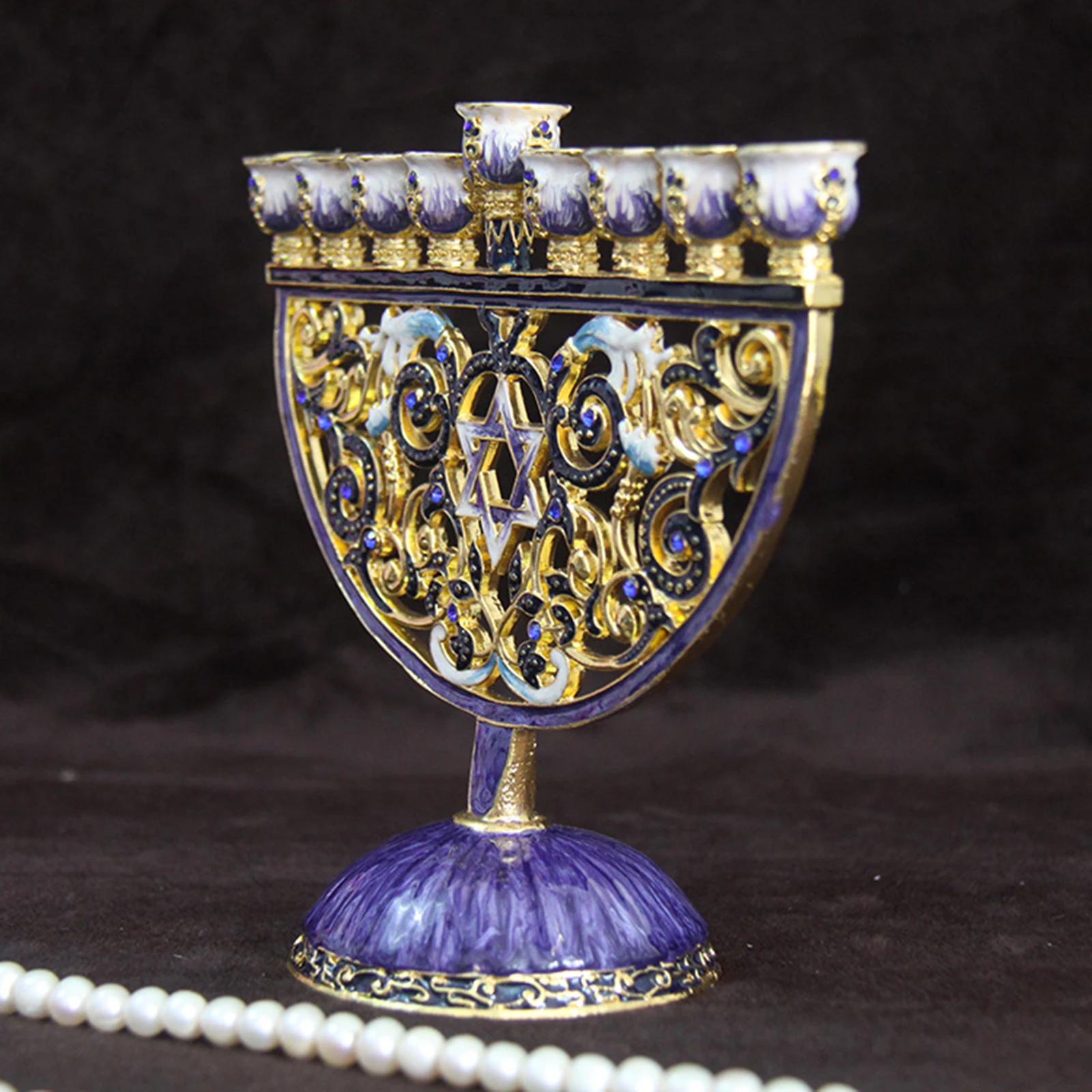 Hanukkah Menorah Candelabra 9 Branch Candlestick Party Candle Holder candle holders