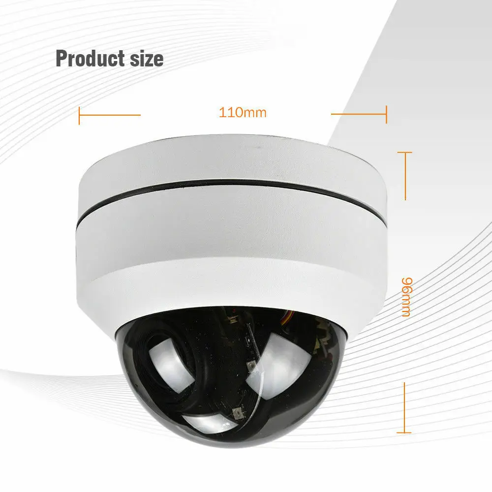 Скоростная купольная IP камера POE Onvif P2P 4X ZOOM HD 1080P 5MP PTZ ночная уличная|Камеры