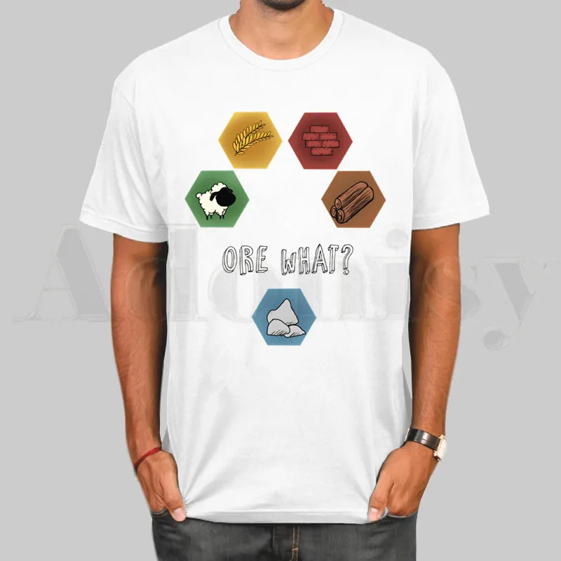 

Catan Classic Settlements Settlers Of Catan T Shirts Fashion Men and Women T-shirt Short Sleeve Unisex Tshirt Streetwear