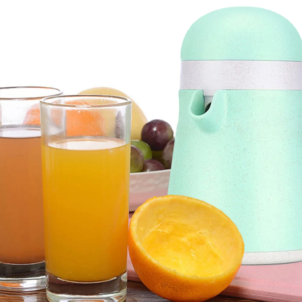 Juice Cup Blender Travel Penguin Shape Manual Juice Squeezers Kitchen Tool Fruit Mixe Wheat Straw+PP Mini Bar Orange Vegetable