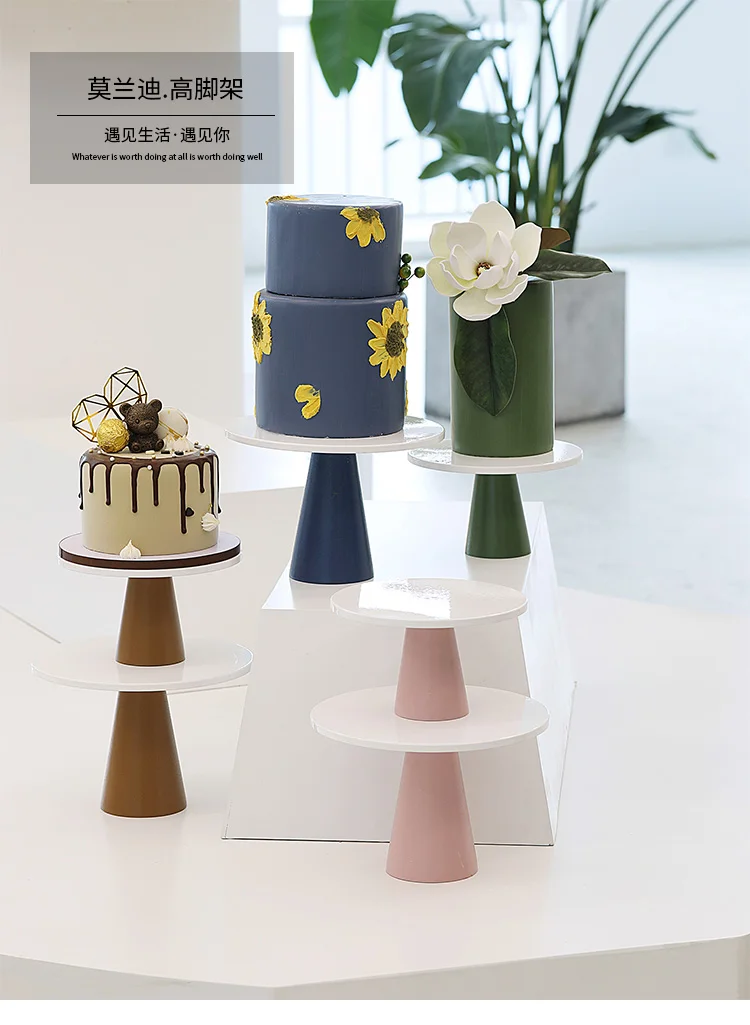 Présentoir à Cupcakes En Céramique à 3 Niveaux Pour Dessert, Gâteau