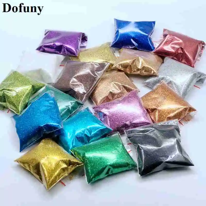 Holographic UV Gel Varnish Nail Tips Pigment Glitter Powder 20g For DIY Art Decoration