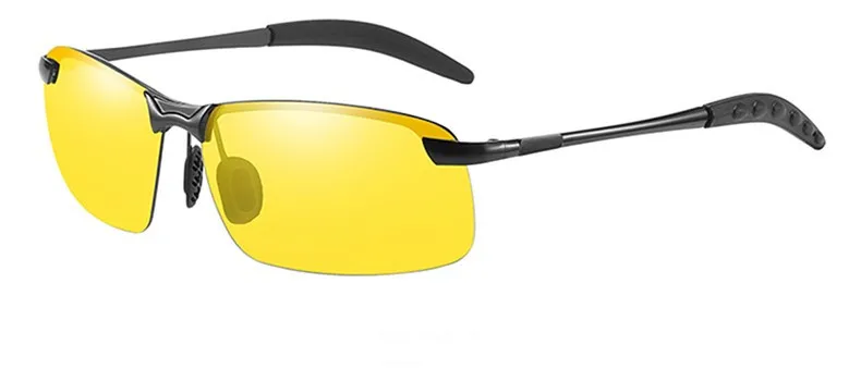 1 пара HD очки ночного видения для вождения поляризованные солнцезащитные очки для вождения для мужчин и женщин авиационные очки ночного видения УФ очки для водителя - Название цвета: A