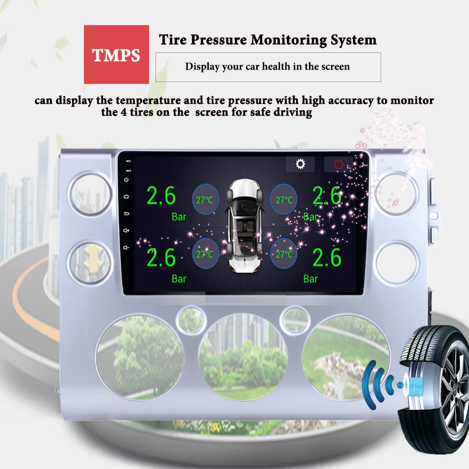 Сенсорный gps головное устройство мультимедийный плеер для 2007 08 2009- Toyota FJ CRUISER Android 9,0 головное устройство 9 дюймов 2din Автомагнитола