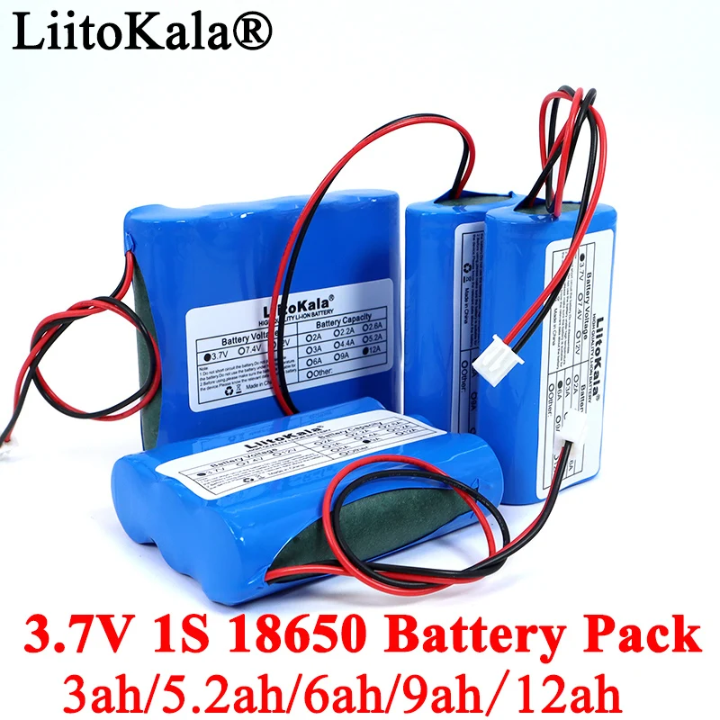 3 7 в 18650 литиевый аккумулятор 1S2600mAh 5200mAh Рыбалка со светодиодной подсветкой Bluetooth