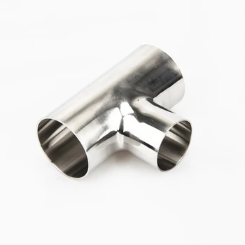 

57mm x 19mm x 57mm OD 304 Stainless Steel Sanitary Weld Tee Connector Pipe Fitting For Home Brew Homebrew