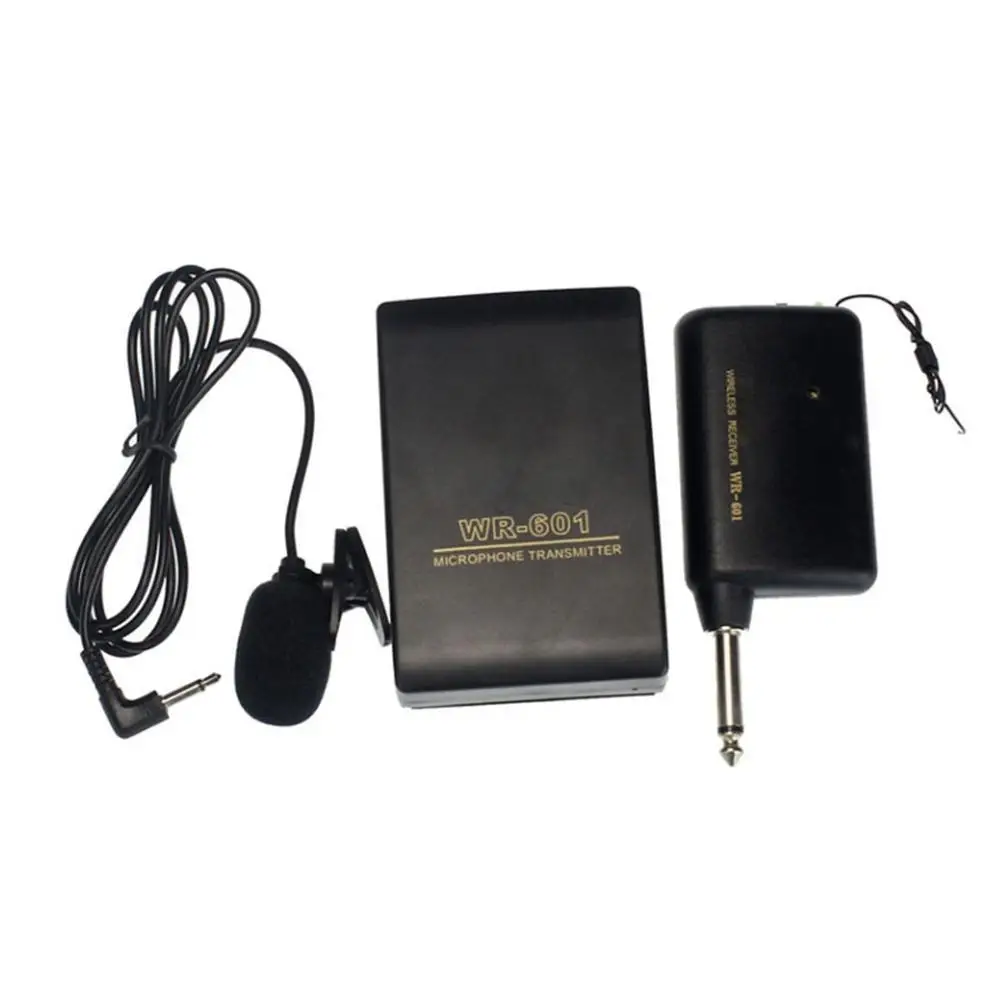 

Wireless Lavalier Lapel Microphone System with Bodypack Receiver Transmitter Lapel Mic For camera/phones T8R9
