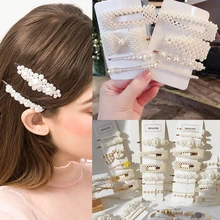 Корейские заколки для волос, заколки для женщин, модные ювелирные изделия, имитация заколка с жемчужиной, набор, свадебные аксессуары для волос, подарок