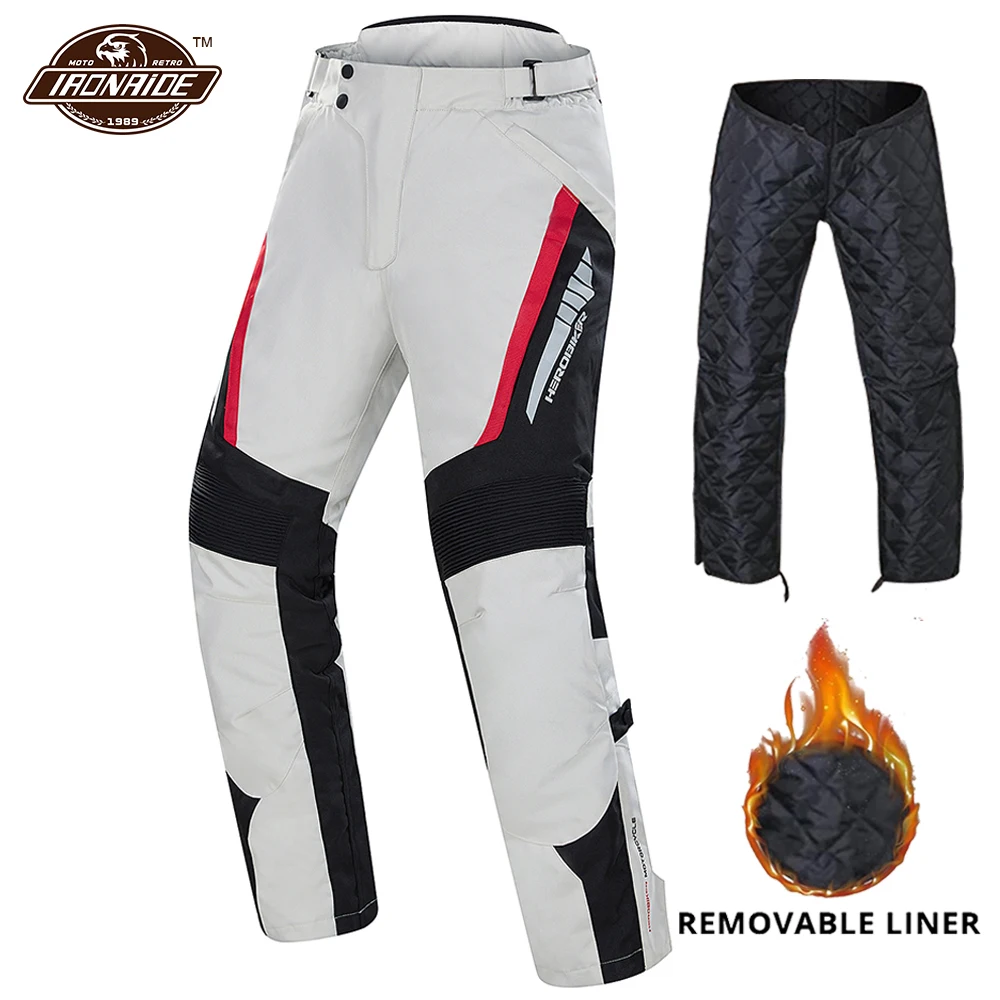 HEROBIKER Motorcycle Pants Waterproof Motocross Pants Moto Protection Men's Pants Motorcycle Riding Trousers Pantalon