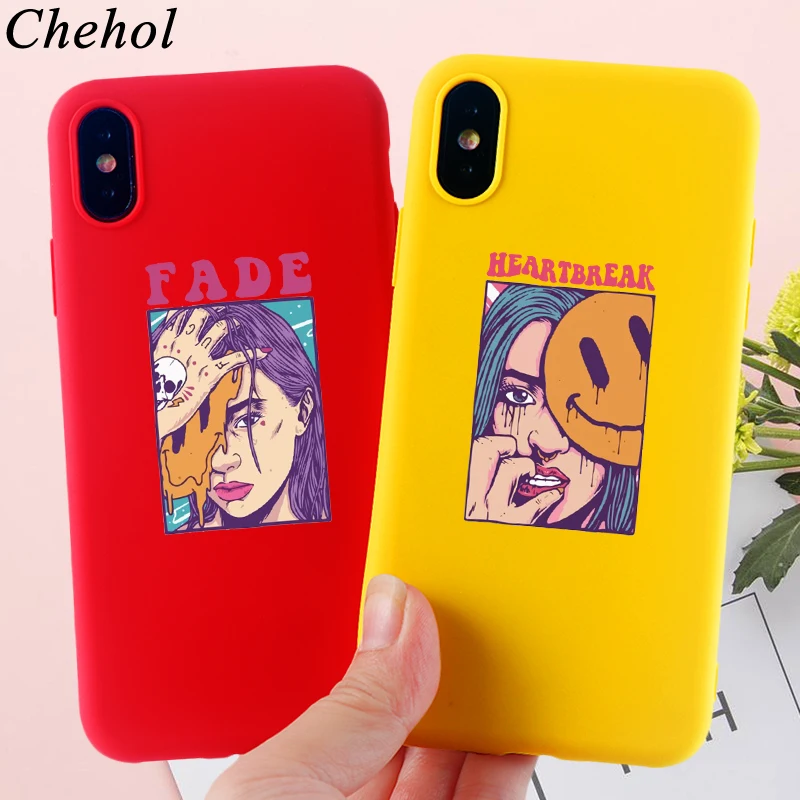 Модные чехлы для телефонов с принтом девочек iPhone 11 Pro 8 7 6s Plus X XS MAX XR мягкие