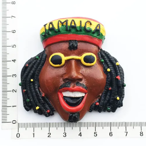 Magnete Frigorifero 3D Giamaica In Metallo - Souvenir Viaggio, Gadget Turistico, Decorazione Casa E Cucina - 3