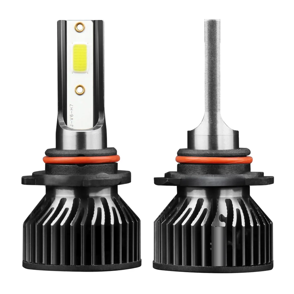 Muxall LED Turbo Car Headlight BulbH7 H4 H11 9006 9004 9007 9012 Mini Size Heatsink 12000LM 6500K Auto Headlamp Car Fog Light