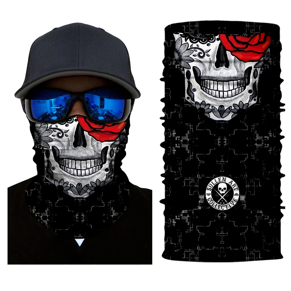 Для женщин поездка на свежем воздухе Спортивная маска для лица шарф мотоцикл мужские шарфы Бандана для лица щит Защита от Солнца маска Подшлемник бесшовные размывов шарф - Цвет: 12