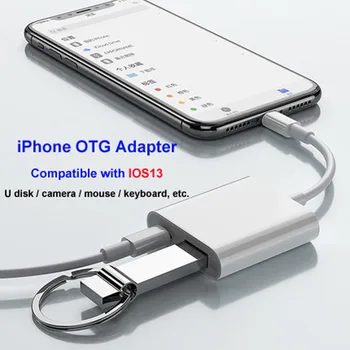 

IOS13 OTG adapter For iPhone 11 XR X XS 8/7 iPad Pro Lighting to USB 500mA For U Disk / keyboard / Digital Camera / Microphone