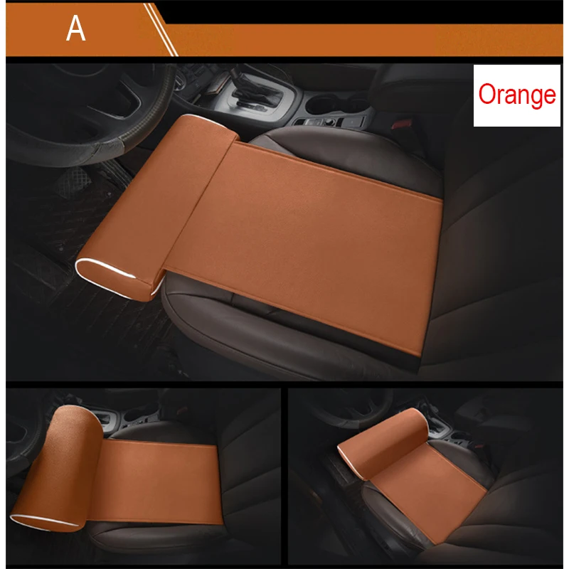 Расширенная Автомобильная Удобная подушка сиденья для Nissan Qashqai Opel Astra J H G Skoda Octavia A7 2 Volvo Subaru не защита от скольжения - Название цвета: A-ORANGE