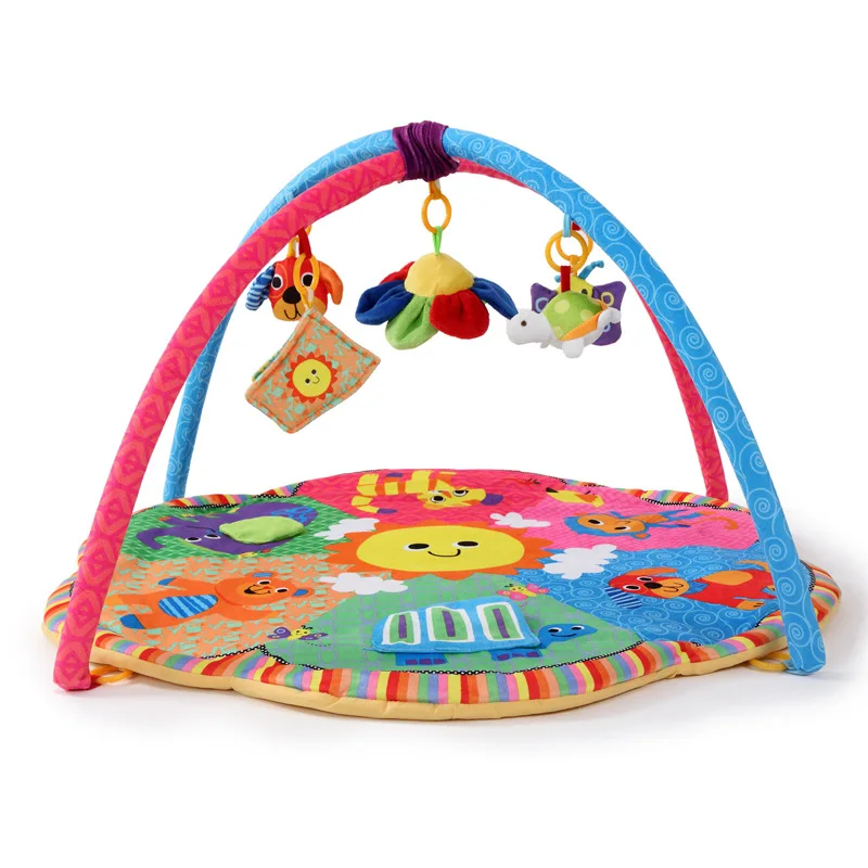 

Animal Baby Activity Mat mobile crib infant Multifunction Rug sensory Educational Carpet toy soft musical play mat with rack