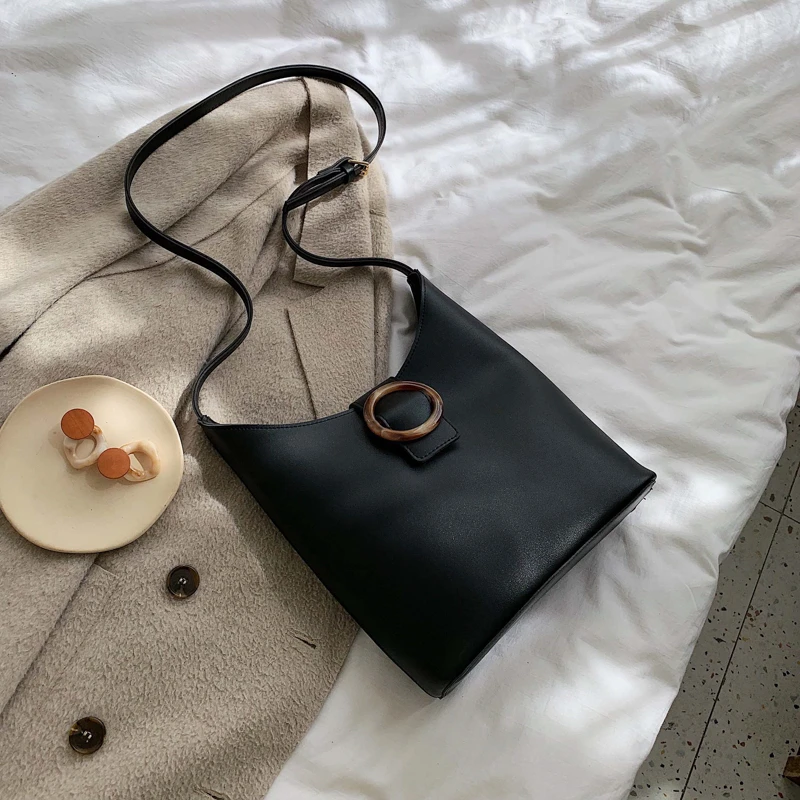 Круглая акриловая Пряжка кошельки и сумки для женщин роскошные сумки женские сумки дизайнерские сумки из искусственной кожи через плечо - Цвет: STYLE 1
