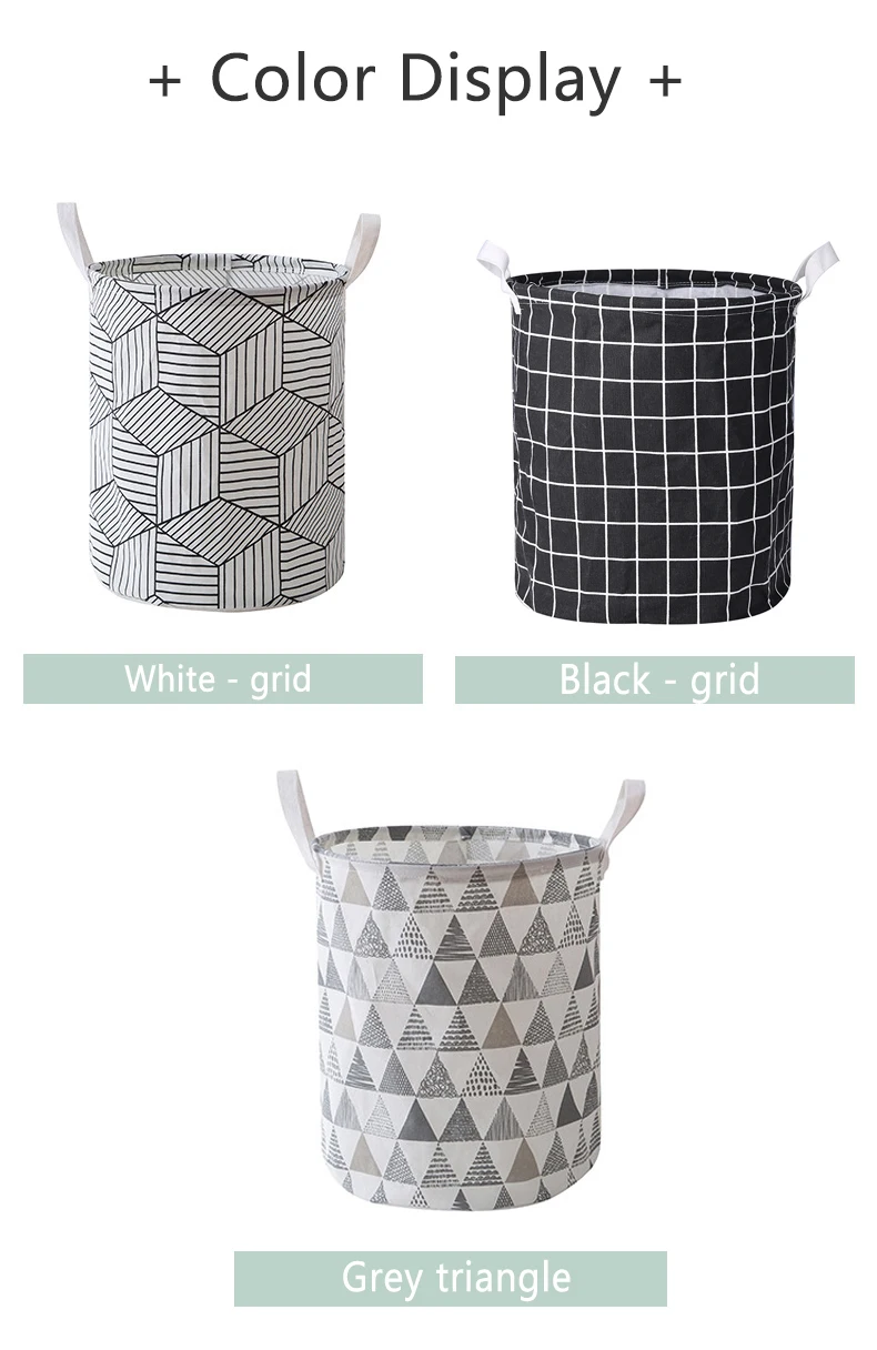 Large Capacity Foldable Laundry Basket Art Waterproof Children's Toy Basket Tunic Dirty Debris Multifunction Storage Basket