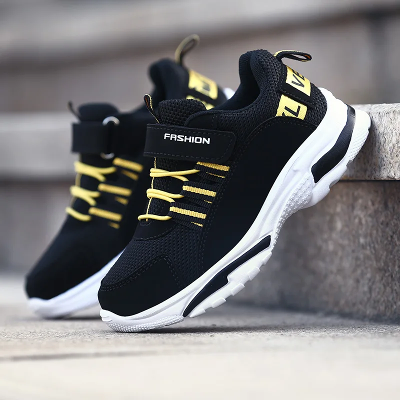 

CHILDREN'S Shoes 2019 Spring New Style Fly Netting Surface Athletic Shoes BOY'S Fashion Casual Shoes Students Breathable Running