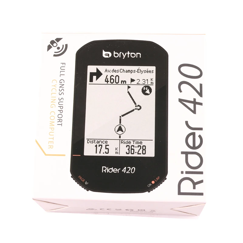 Беспроводной велокомпьютер Bryton Rider R420 GPS GNSS/ANT Bluetooth частота сердечных сокращений