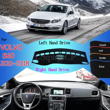 

Carpet Dashboard Cover Pad Protective Dashmat Avoid Light for VOLVO S60 2011 2012 2013 2014 2015 2016 2017-18 Anti-Slip