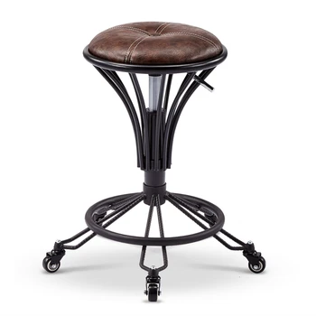 

Cosmetology Stool Skilled Barber Shop Rotate Circular Living Room Furniture Makeup Chair Restaurant Chairs Armchair Cadeira