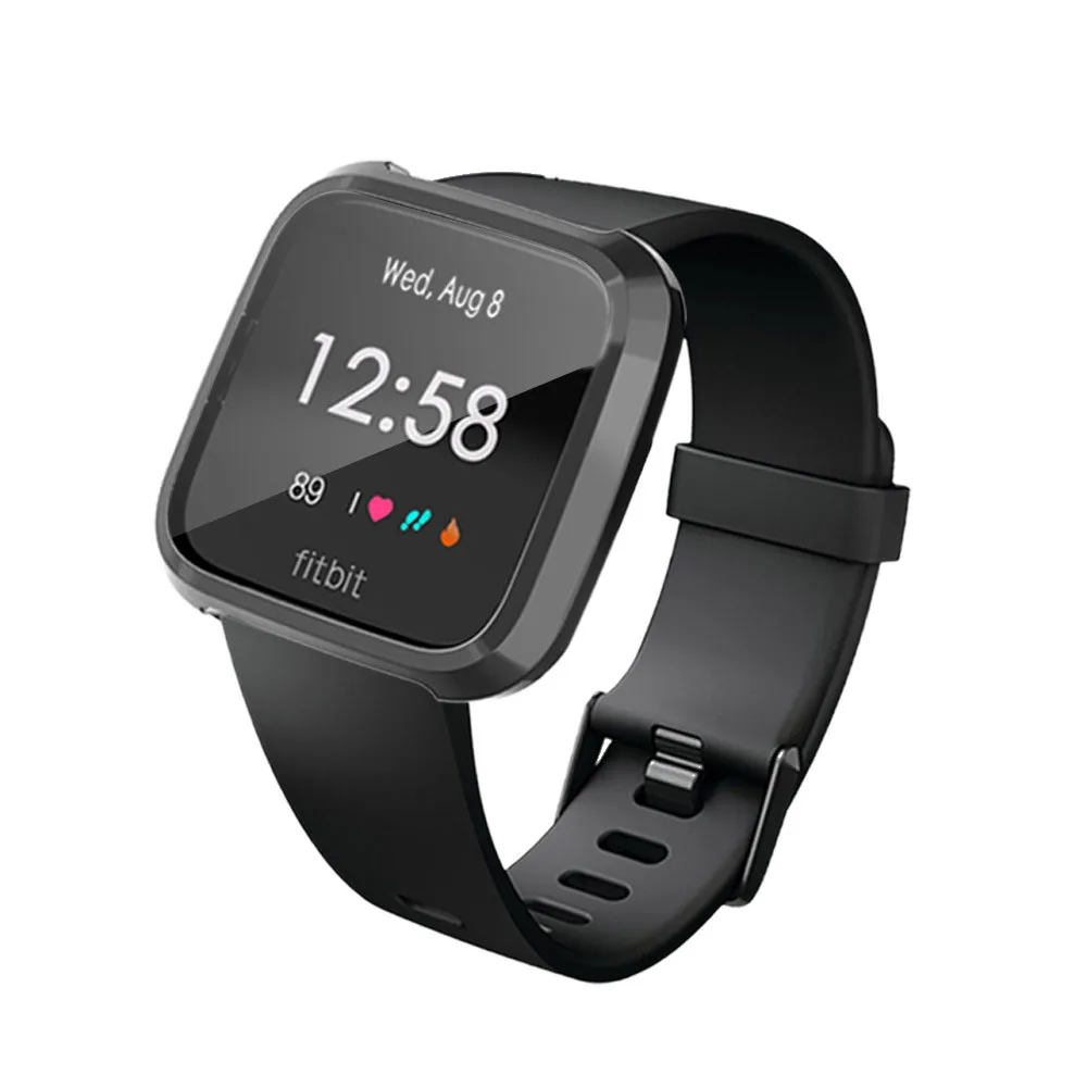 Гальванический мягкий, из ТПУ, защитный чехол для Fitbit versa Lite Смарт часы мягкий силиконовый Полный Защитный чехол Горячая Распродажа