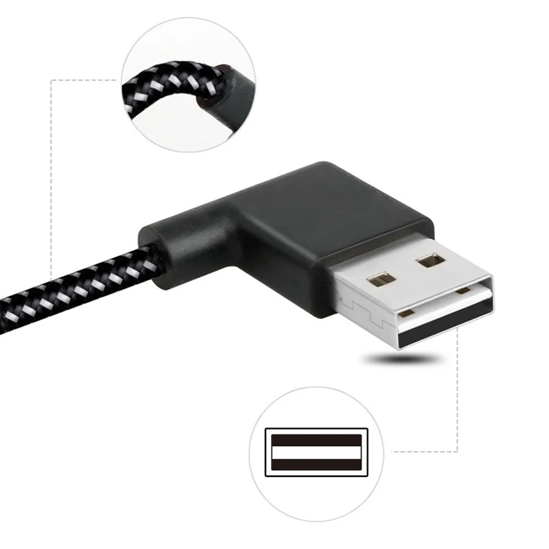 С поворотом на 90 градусов разъем не допускает перехлестывания шнура USB кабель с нейлоновой оплеткой смартфон Зарядное устройство кабель USB type-c для быстрой зарядки Мощность Android кабели Flexib