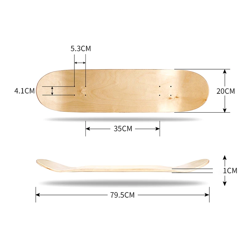 Details about   Skateboard Skate Skateboard Deck Board Wood light Oliveira Label Navy Blue 