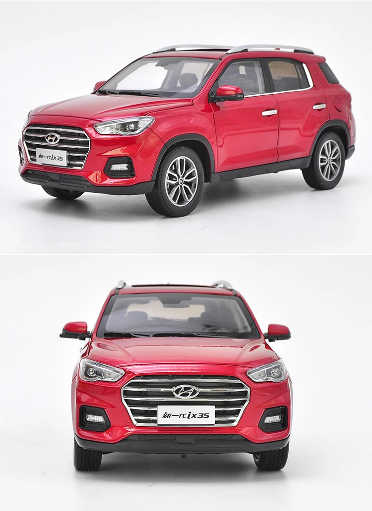 1:18 литье под давлением модель для hyundai IX35 2018 красный внедорожник Игрушечная машина из сплава миниатюрная коллекция подарки Tucson IX 35