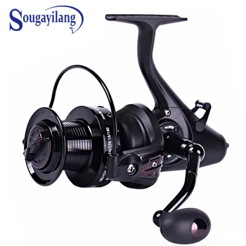 

Sougayilang Carp Spinning Fishing Reels Left/Right Handle Metal Spool 12+1BB Stainless Steel Shaft Rear Drag Wheel De Pesca