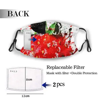 

protective mask with filter Strawberry anti dust PM2.5 reuse adult teen child girl
