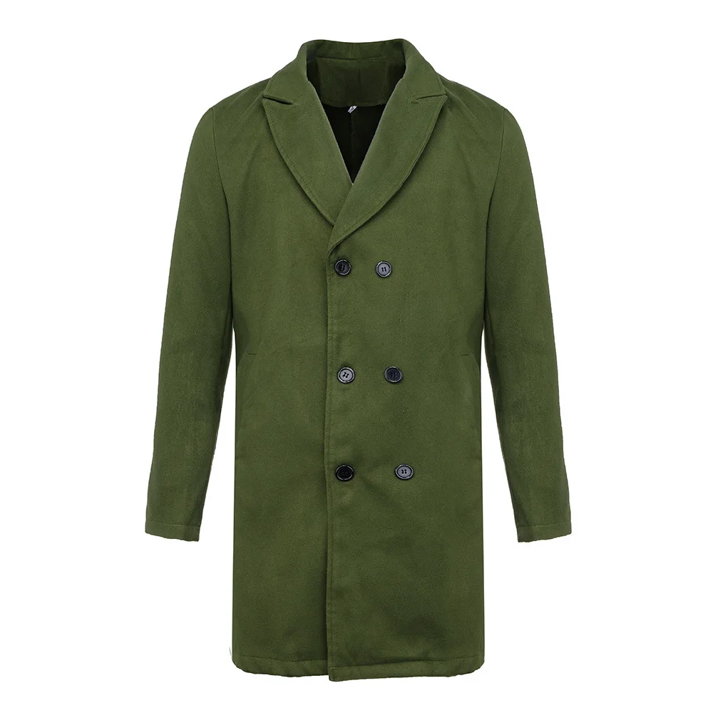 Мужская модная куртка, пальто со стоячим воротником, верхняя одежда для мужчин, новая уличная одежда, осень-зима, Длинные теплые куртки, повседневные облегающие пальто