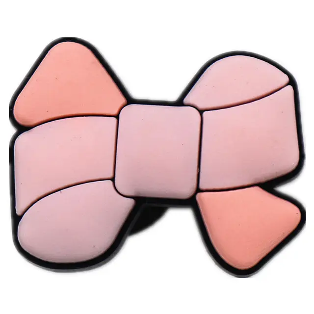 1pcs Bad Bunny Shoe Charms Accessories Heart Bow Sunglasses Rainbow Shoe Buckle Decoration for Croc Jibz Kids Party Xmas Gifts N