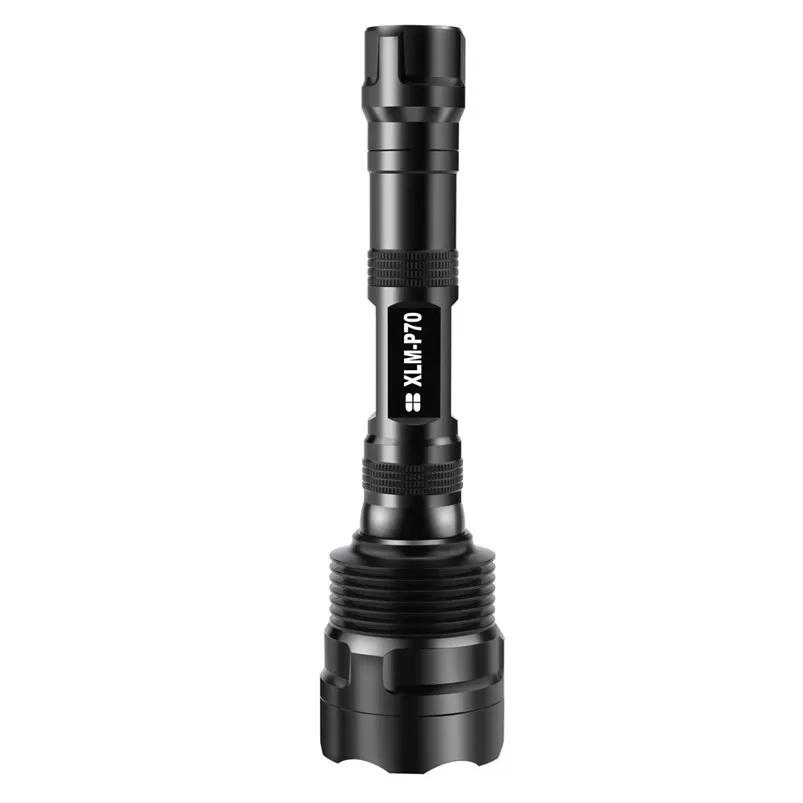 Powerful LED Torch Flashlight XHP70 Torch Rechargeable Waterproof Lamp Ultra Bright Aluminum alloy Lanterna 40OCT1805