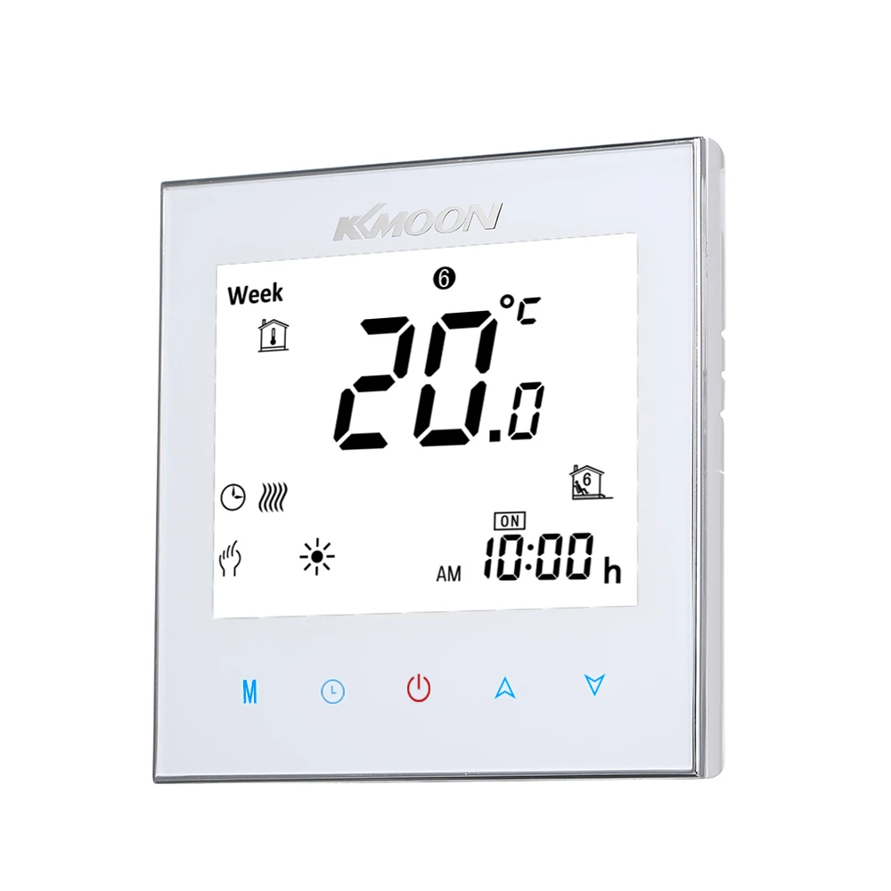 KKmoon цифровой WiFi термостат с подогревом для системы электрического отопления напольный датчик воздуха домашний комнатный регулятор температуры
