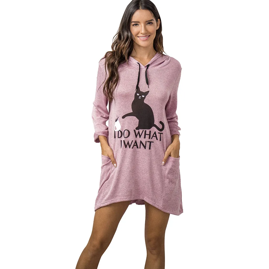 Женская толстовка большого размера d свободная кофта с капюшоном и карманами в