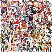 

10/30/50PCS Sexy Beautiful Girl Graffiti Stickers Laptop Skateboard Guitar Luggage Waterproof DIY Stickers Wholesale
