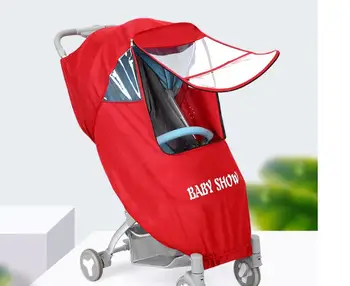 

Baby Stroller Raincoat Cover Trolley Umbrella Car Rain Cover Baby Stroller Windshield Stroller Accessories Trolley Accessories
