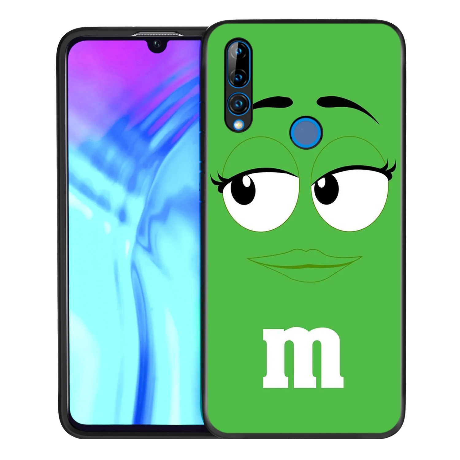 Silicone Cover Cute M&M‘s Chocolate For Huawei Honor 9 9X 9N 8S 8C 8X 8A V9 8 7S 7A 7C Pro lite Prime Play 3E Phone Case