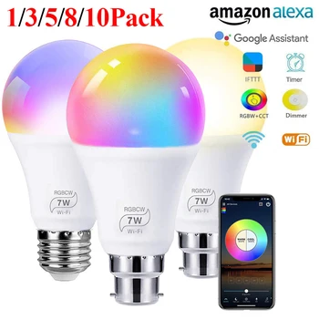 

LED Alexa/Google Light Bulbs Smart LED Smart bulb Dimmable Spotlight Home Lighting Indoor/Outdoor Wireless Lighting Lamp D30