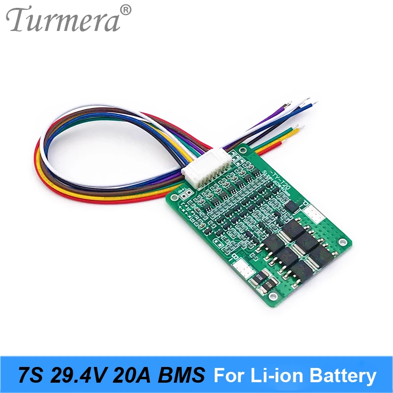 7S 24V 15A 18650 Lithium Battery Protection Board for 25.2V 29.4V E-bike E-scooter Battery BMS Suit a Power Wheels battery pack 01