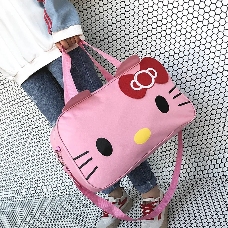 Fashion Womens Travel Bag Large Capacity Portable Crossbody Luggage Bag Backpack Cartoons Sports Shoulder Storage Bags Female