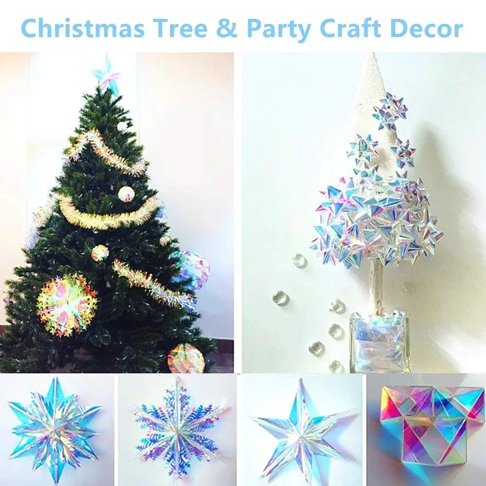 Голографическая Радужная оконная пленка Pravicy красочная виниловая Глянцевая