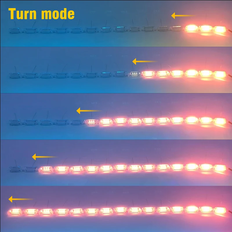 OKEEN 2x автомобиль RGB DRL светодиодный дневные ходовые огни Янтарный переключатель