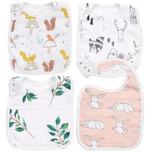 Бамбуковый хлопковый нагрудник для кормления Babador бандана для новорожденных Слюнявчики муслиновые Слюнявчики полотенце мягкий нагрудник для малышей