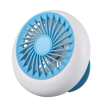

Ultra-quiet Rechargeable Portable USB Fan Summer Office Mini Desk Cooling Fan 3 Hours Working Time Lake Blue